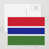 Vlag van Gambia Briefkaart (Voorkant / Achterkant)