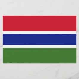 Vlag van Gambia Briefpapier