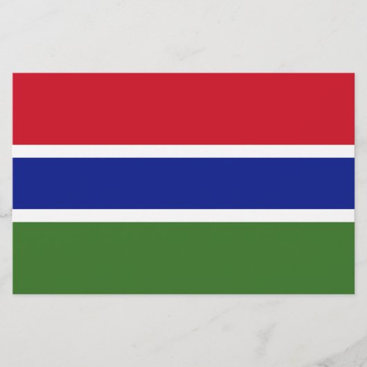 Vlag van Gambia Briefpapier (Voorkant)