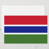Vlag van Gambia Briefpapier (Voorkant / Achterkant)