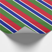 Vlag van Gambia Cadeaupapier (Hoek)