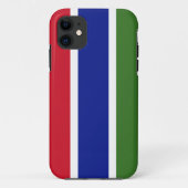 Vlag van Gambia Case-Mate iPhone Case (Achterkant)
