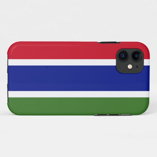 Vlag van Gambia Case-Mate iPhone Case (Achterkant (horizontaal))