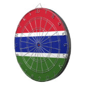 Vlag van Gambia Dartbord (Voorkant Rechts)