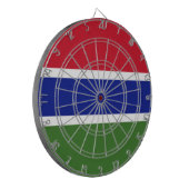 Vlag van Gambia Dartbord (Voorkant Links)