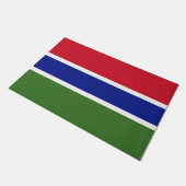 Vlag van Gambia Deurmat (Schuin)