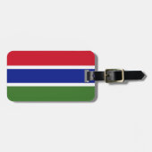 Vlag van Gambia Easy ID Personal Bagagelabel (Voorkant horizontaal)