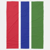 Vlag van Gambia Fleece Deken (Voorkant)