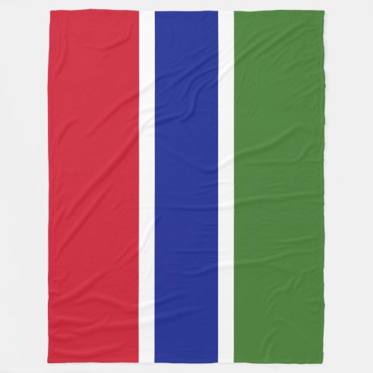 Vlag van Gambia Fleece Deken (Voorkant)