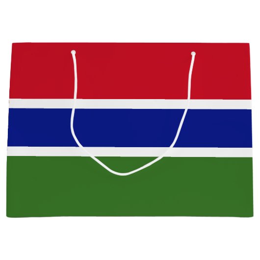 Vlag van Gambia Groot Cadeauzakje (Voorkant)