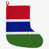 Vlag van Gambia Grote Kerstsok (Voorkant)