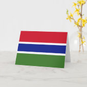 Vlag van Gambia Kaart (Gele Bloem)