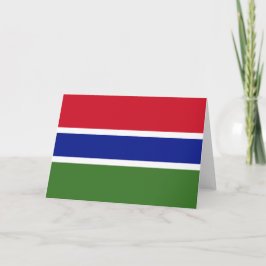 Vlag van Gambia Kaart