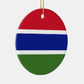 Vlag van Gambia Keramisch Ornament (Rechts)