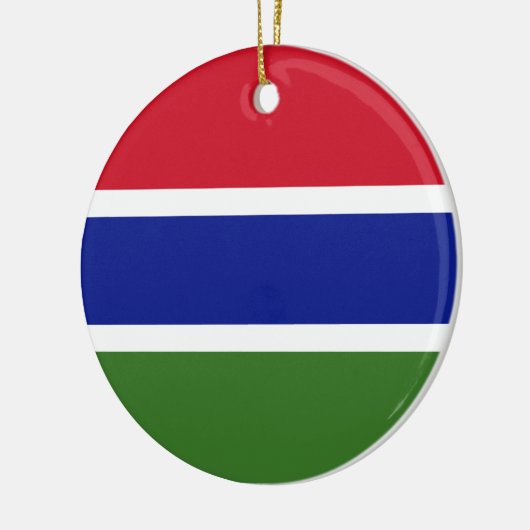 Vlag van Gambia Keramisch Ornament (Links)