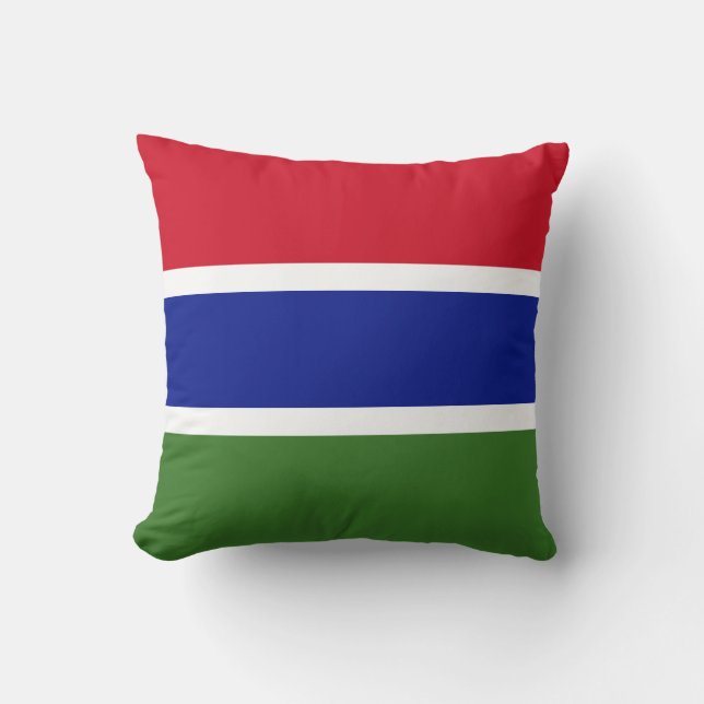 Vlag van Gambia Kussen (Voorkant)