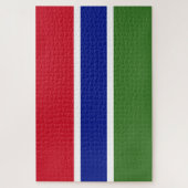 Vlag van Gambia Legpuzzel (Verticaal)