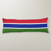 Vlag van Gambia Lichaamskussen (Achterkant)