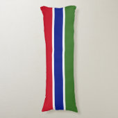 Vlag van Gambia Lichaamskussen (Voorkant Verticaal)