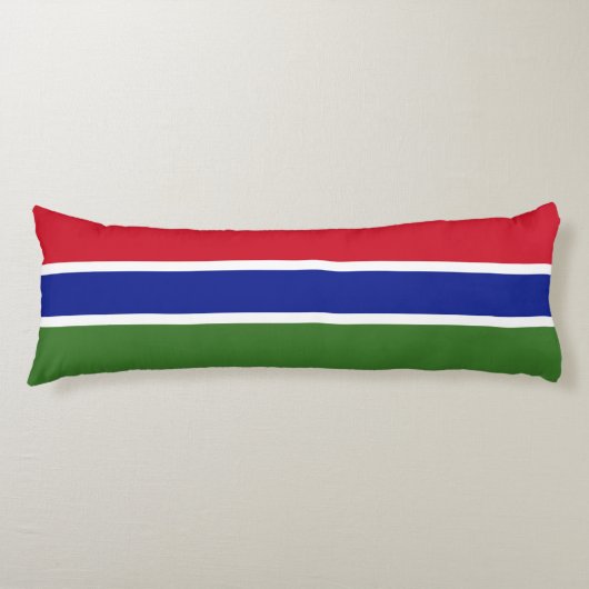 Vlag van Gambia Lichaamskussen (Voorkant)