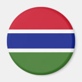 Vlag van Gambia Magneet (Voorkant)