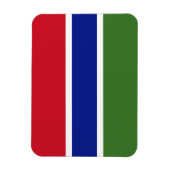 Vlag van Gambia Magneet (Verticaal)