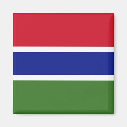 Vlag van Gambia Magneet (Voorkant)