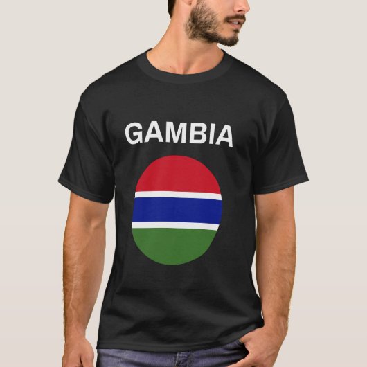 Vlag van Gambia Modern T-shirt (Voorkant)