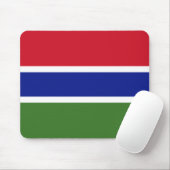 Vlag van Gambia Muismat (Met muis)