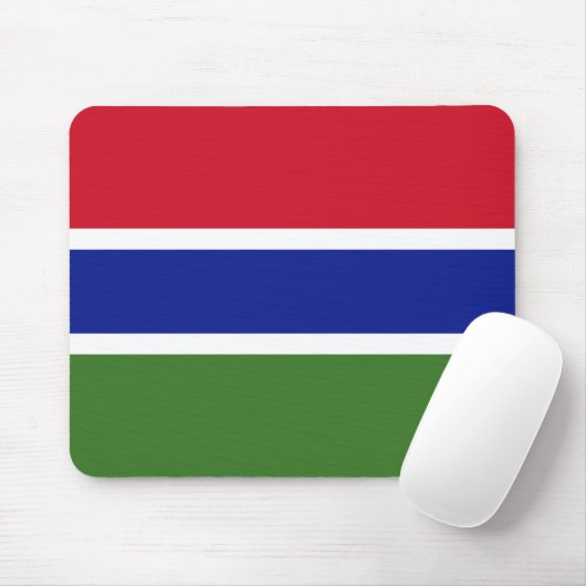 Vlag van Gambia Muismat (Met muis)