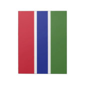 Vlag van Gambia Notitieblok (Linkerzijde)