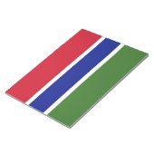 Vlag van Gambia Notitieblok (Schuin)