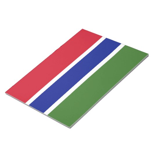 Vlag van Gambia Notitieblok (Schuin)