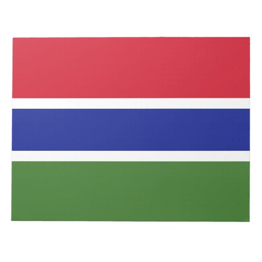 Vlag van Gambia Notitieblok (Voorkant)
