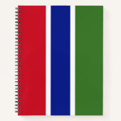 Vlag van Gambia Notitieboek (Voorkant)