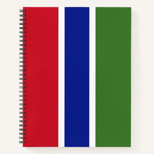 Vlag van Gambia Notitieboek (Voorkant)