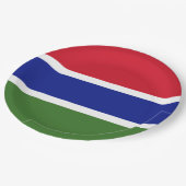 Vlag van Gambia Papieren Bordje (Gekanteld)
