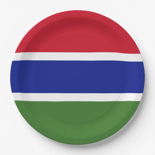 Vlag van Gambia Papieren Bordje (Voorkant)