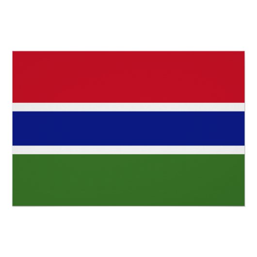 Vlag van Gambia Perfect Poster (Voorkant)