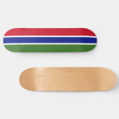 Vlag van Gambia Persoonlijk Skateboard (Horizontaal)