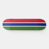 Vlag van Gambia Persoonlijk Skateboard (Horizontaal)