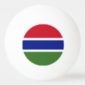 Vlag van Gambia Pingpongbal (Achterkant)