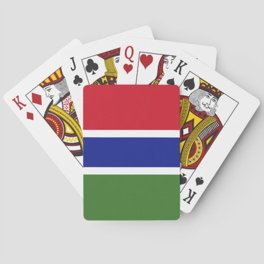 Vlag van Gambia Pokerkaarten (Achterkant)