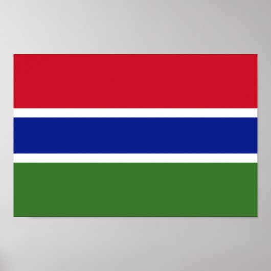 Vlag van Gambia Poster (Voorkant)