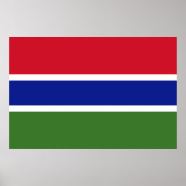 Vlag van Gambia Poster
