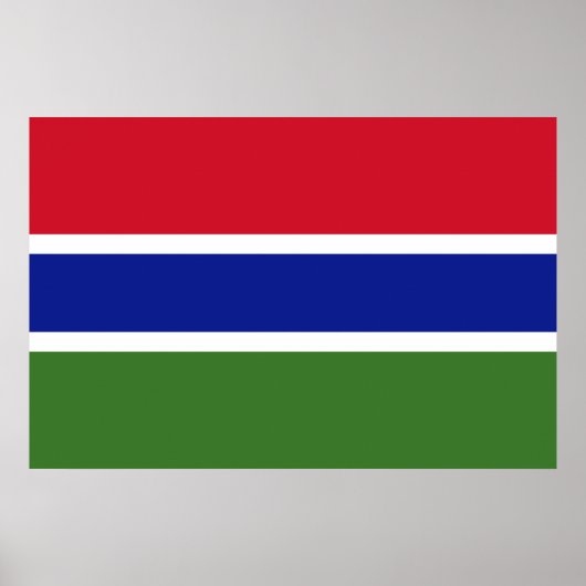 Vlag van Gambia Poster (Voorkant)