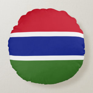 Vlag van Gambia Rond Kussen