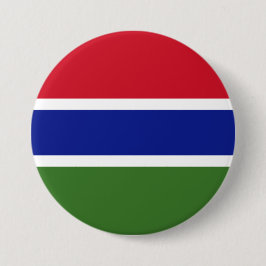 Vlag van Gambia Ronde Button 7,6 Cm