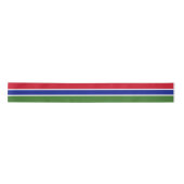 Vlag van Gambia Satijnen Lint (Voorkant)