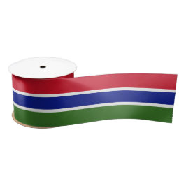 Vlag van Gambia Satijnen Lint